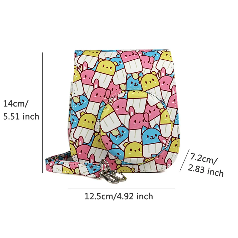 Clássico ombro caso da câmera saco da câmera impressão caso protetor para fujifilm mini11 bolsas fotografia saco da câmera