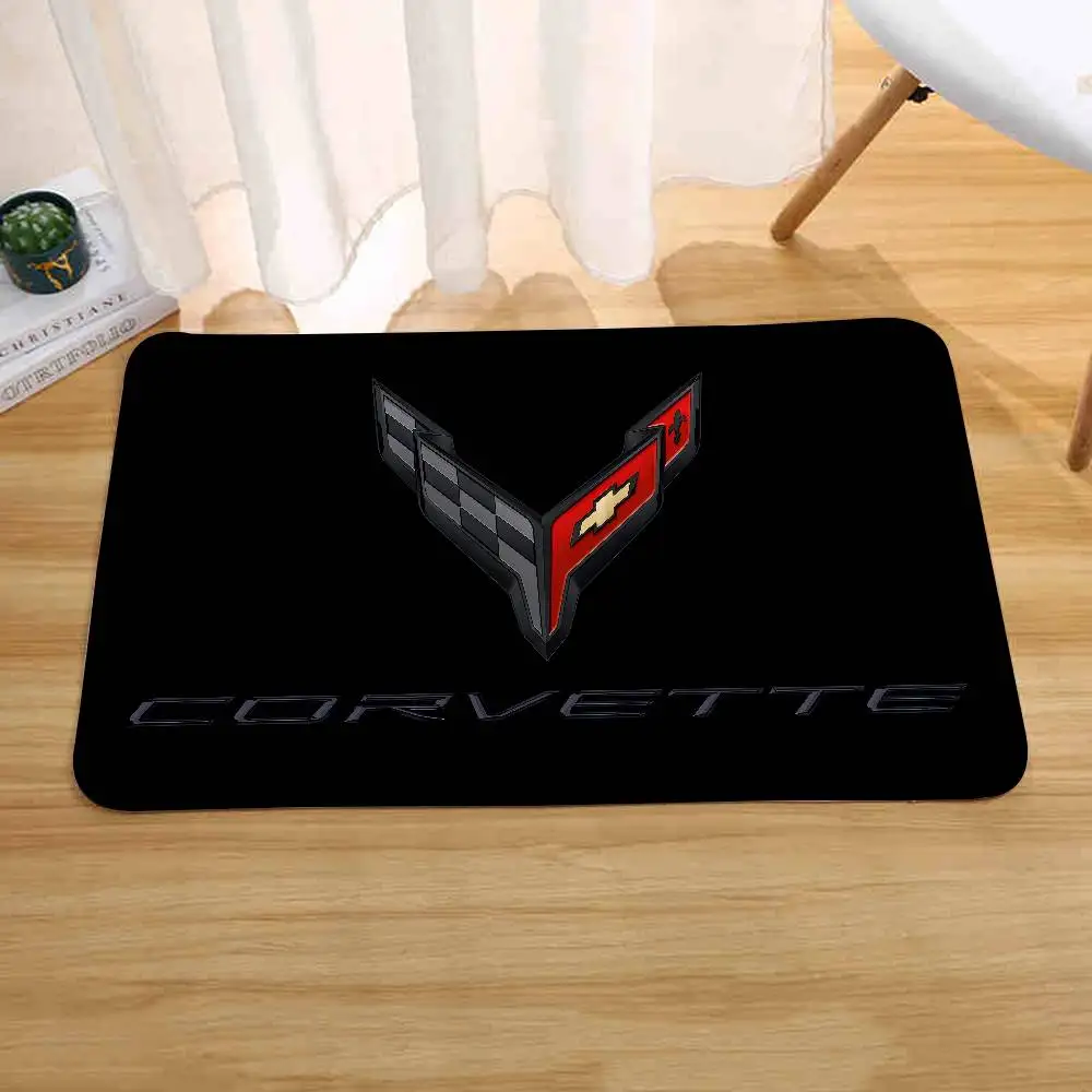 C-Corvette Racing Fußmatten, Heim-Wäsche-Teppich, Teppich für Wohnzimmer, Dekoration, Loungebereich, rutschfeste Fußmatte, Eingangstürmatte – Detail 11