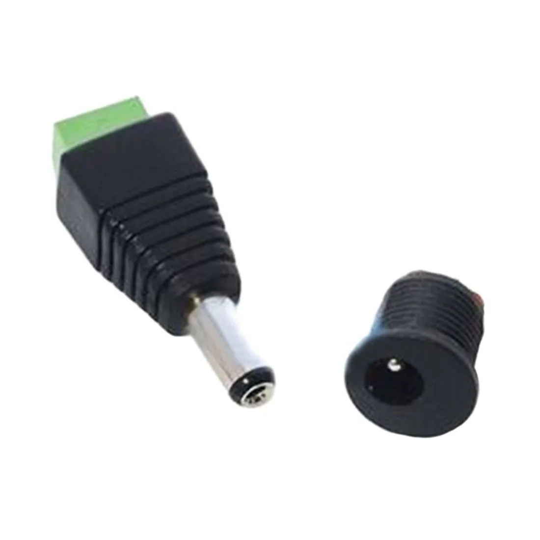 50pcs DC-022 Black DC Power Jack Socket Connector Round Nut DC022 5.5*2.1mm Socket Round The Needle
