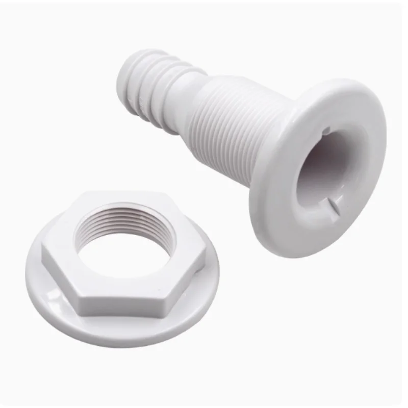 1 Inch Marine Drainage Outlet Water Accessory for Yachts ABS Speedboat Plastic Sewage Supplies Boat Part