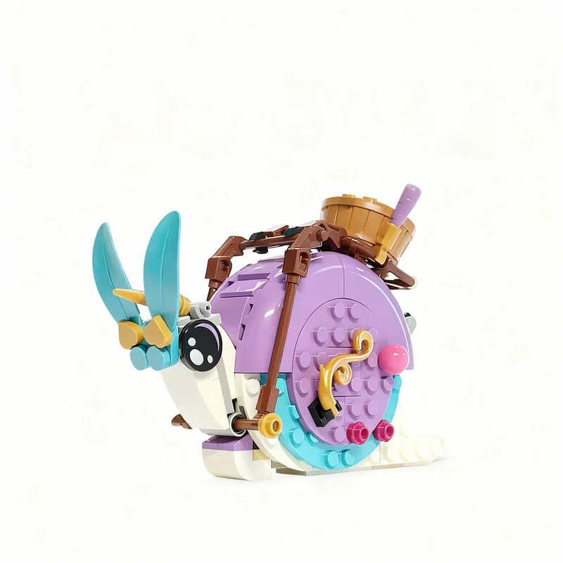129pcs MOC Izzie's Snails DREAMZzz Model Building Blocks Education Birthday Art 3D Display Assemble Craft Creative Collection