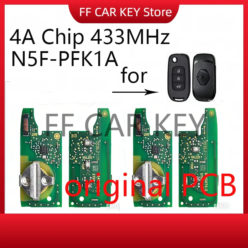 

Original PCB N5F-PFK1A 4A Chip 433MHz For Renault Logan Duster Sandero Oroch Clio5 Twingo Kadjar Megane