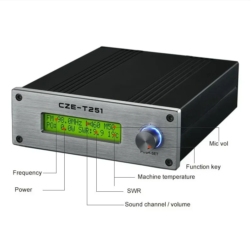 US.EU 25 W kabelloser Audioverstärker FM-Transmitter