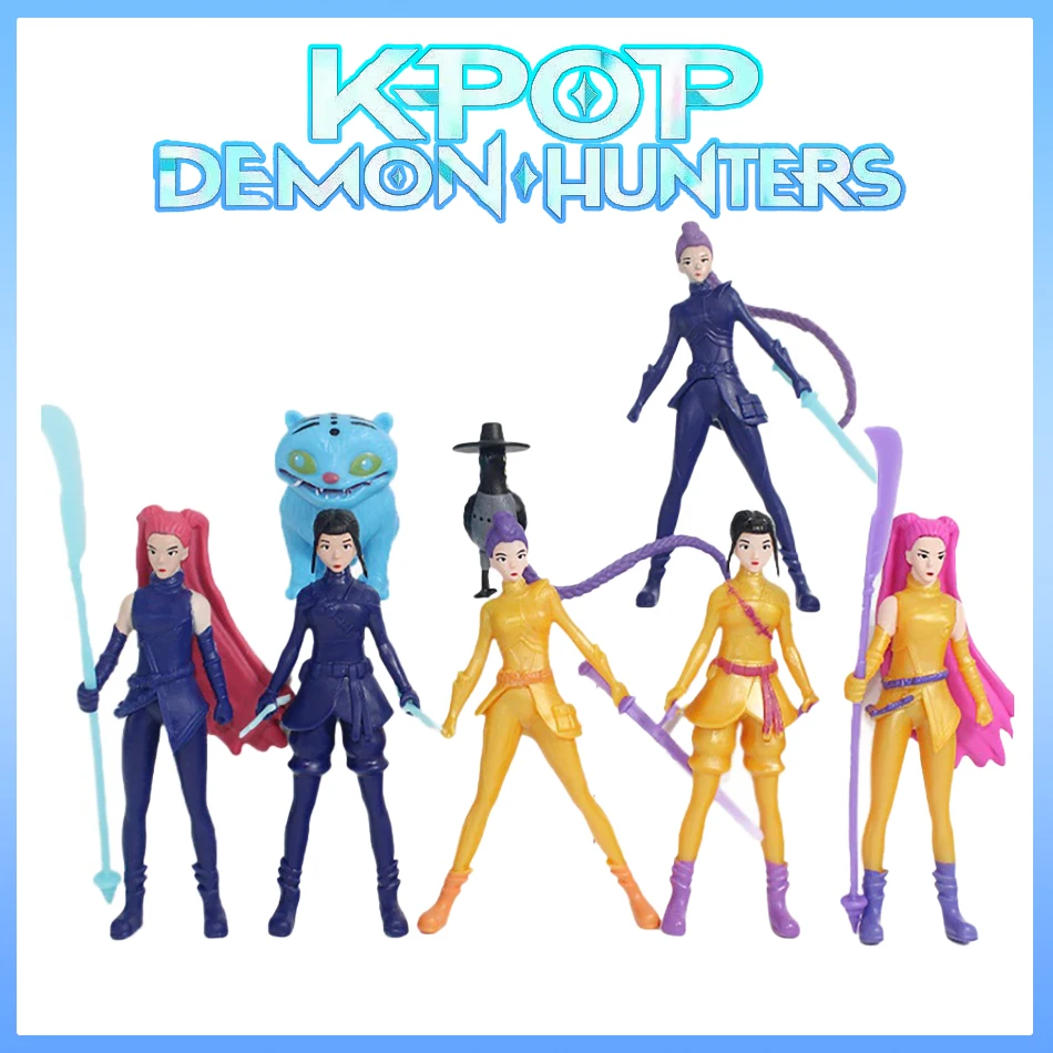 18 stks Kpop Demon Hunters Anime Figuur Speelgoed PVC Desktop Collection Action Figure Model Speelgoed Kinderen Verjaardag Decoratie Pop