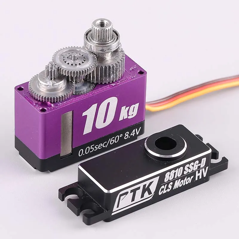 PTK 8810 SSG-D 10kg Metal gear medium-sized servo, fixed-wing turbojet servo for model unmanned aerial vehicles