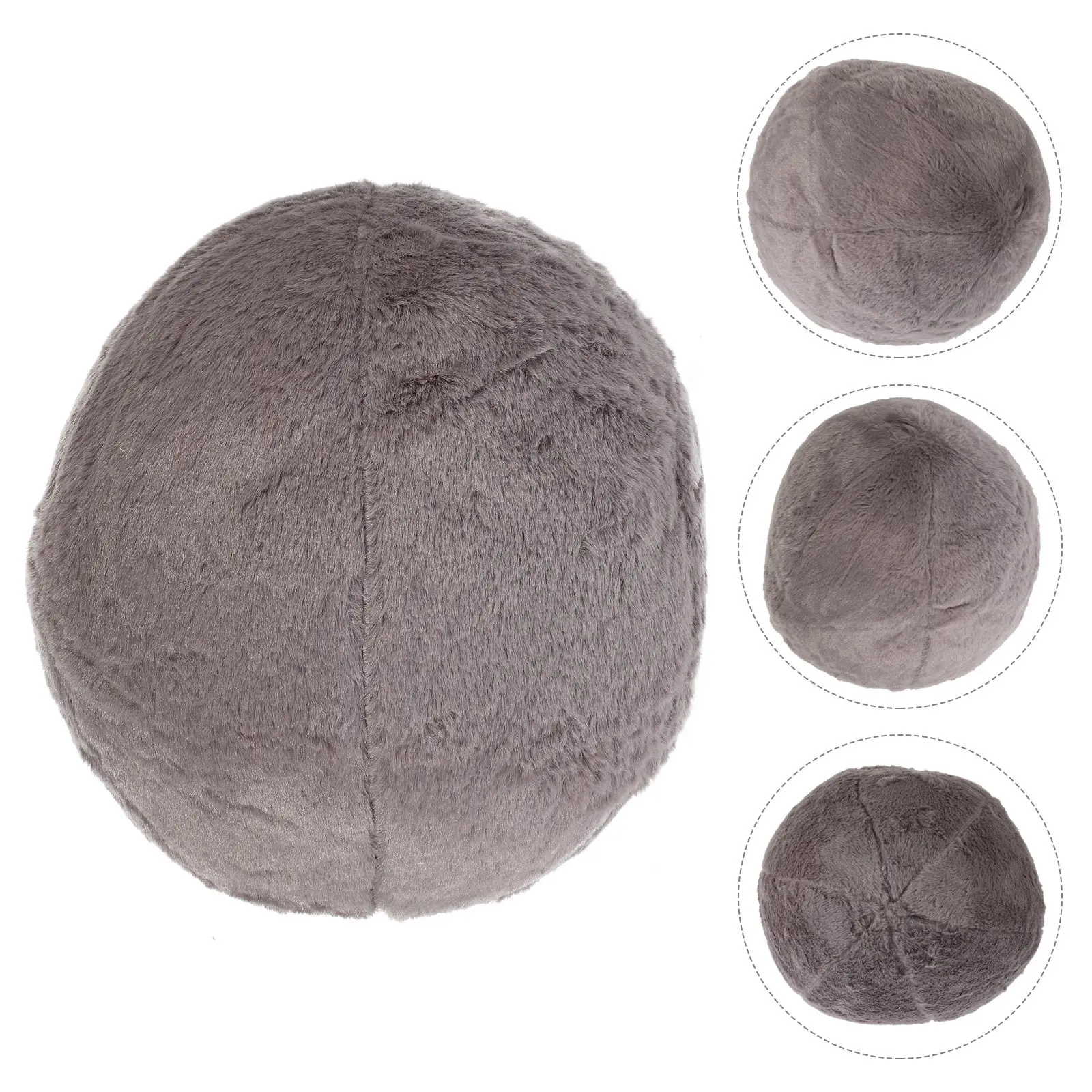 

Solid Color Sofa Ball Pillow Comfortable Round Cushion Household Cozy Throw Soft Cuddly Sphere Cushion for Home Decor