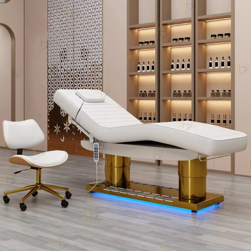 

Luxury Salon Furniture 4 Motor Spa Facial Lash Beauty Beauty Salon Bed Ergonomic Aesthetic Chair Cosmetic Bed Massage Tables Bed