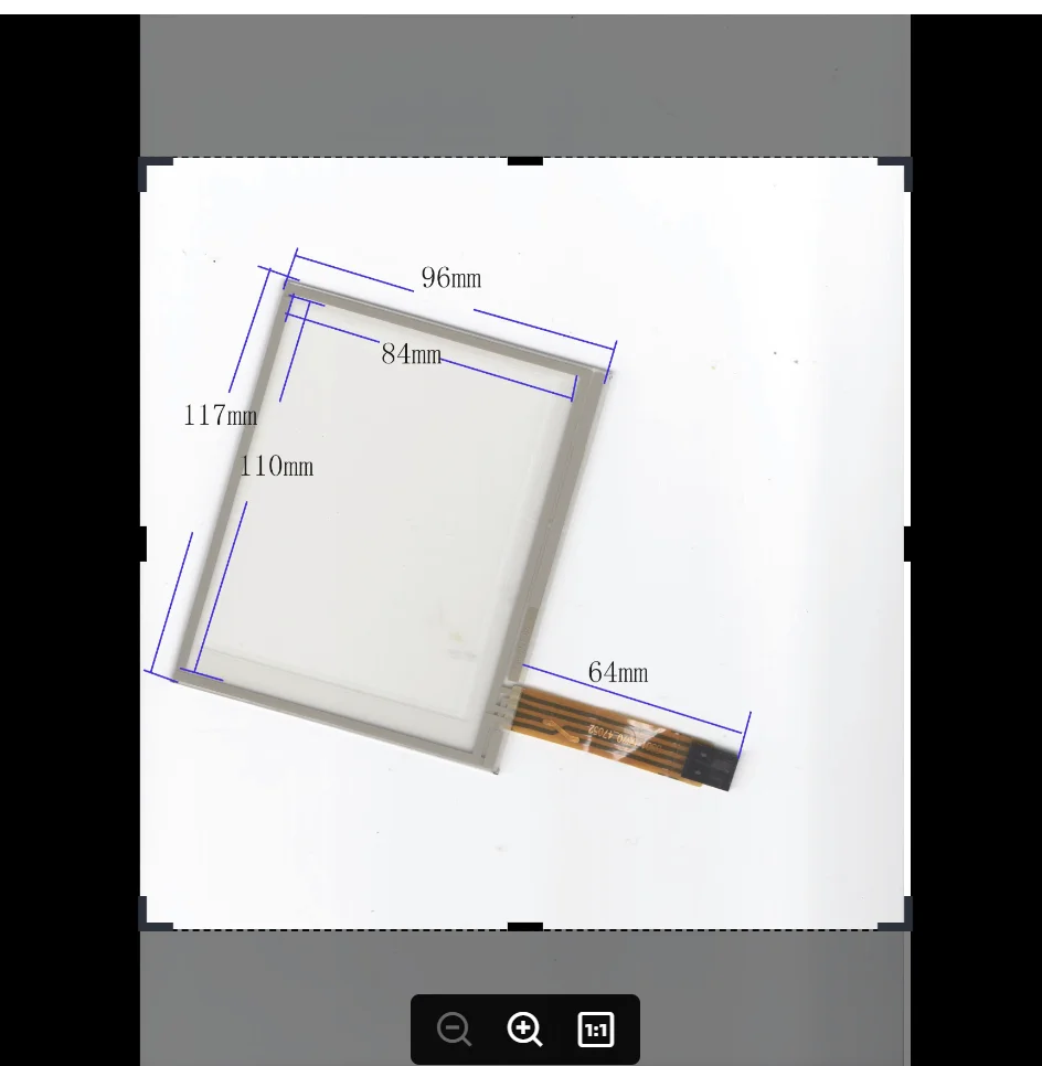 

Wholesale 4.7-inch four-wire resistance touch external screen handwriting screen TR4-047F-05 good quality