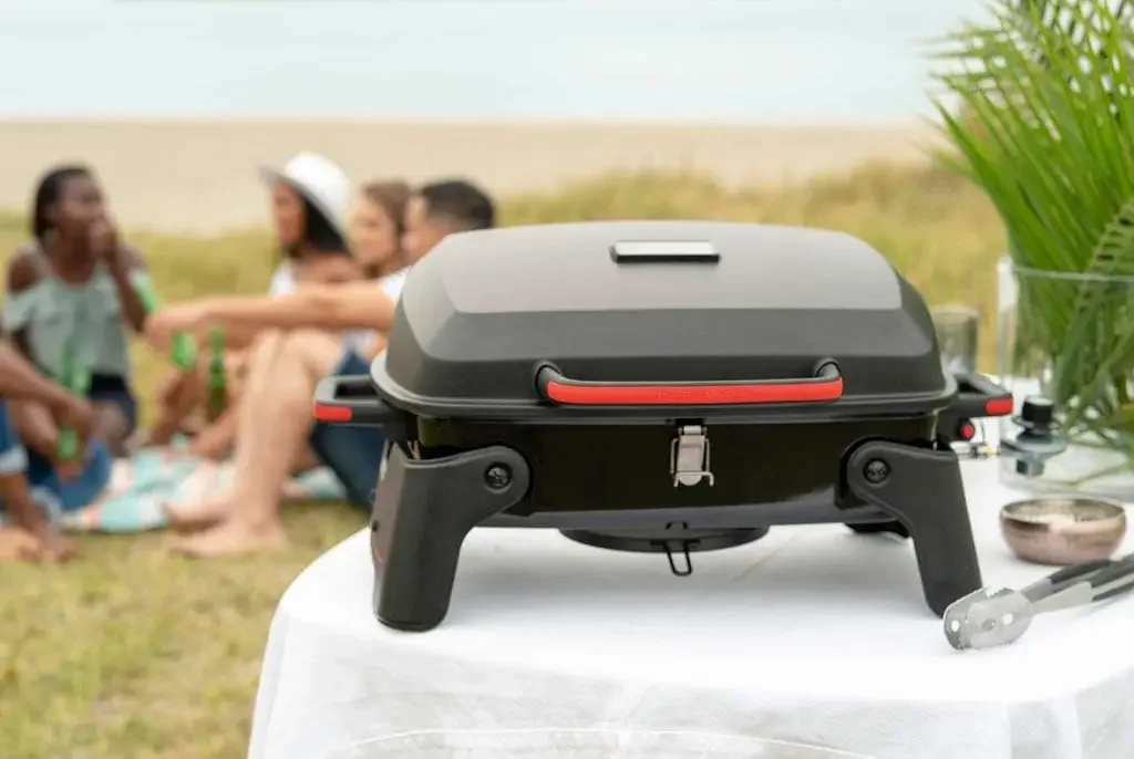 Burner Portable Gas Grill for Camping, Outdoor Cooking , Outdoor Kitchen, Patio, Garden, Barbecue with Two Foldable