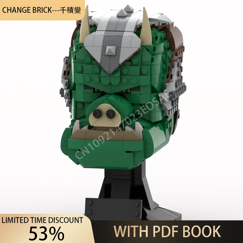 MOC NEW 776PCS Gamorrean Guard Head Helmet Modelar Education Creative Children Brick Toy Birthday Building Christmas Gift Blocks