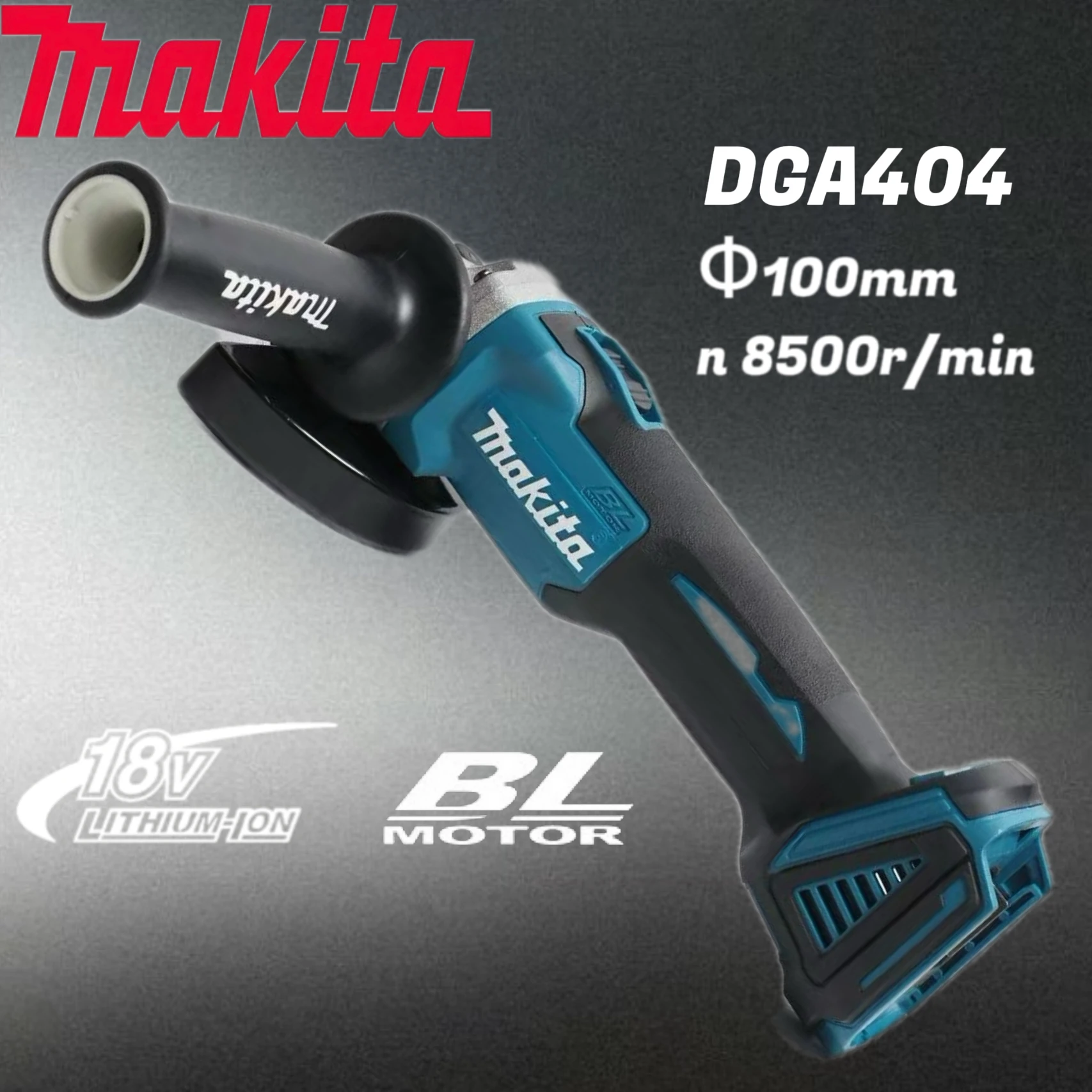 Makita GrinderTools Brushless Grinding Machine Electric Grinder Rechargeable  Power Tool Wireless Drill DGA404