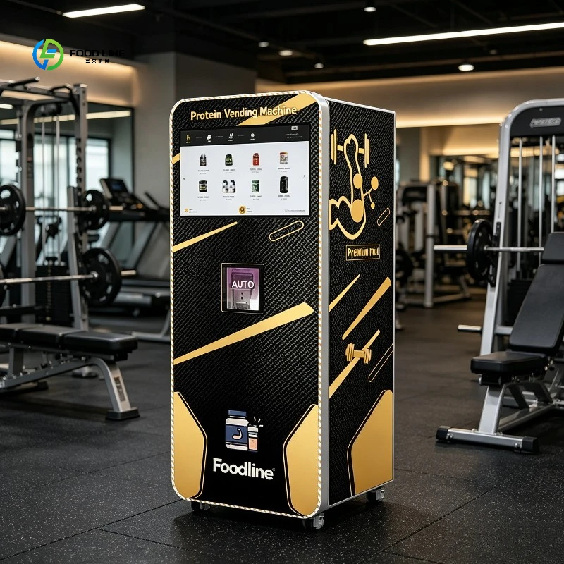 FL Customized Innovative Beverages Machine Touch Screen Fully Automatic Coffee Machine Gym Fitness Protein Shake Vending Machine