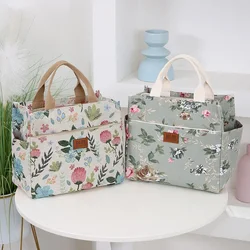 New Arrival Thick Knitted Jacquard Lunch Bag with Large Capacity, Featuring Aluminum Foil Insulation layer and Zipper Closure