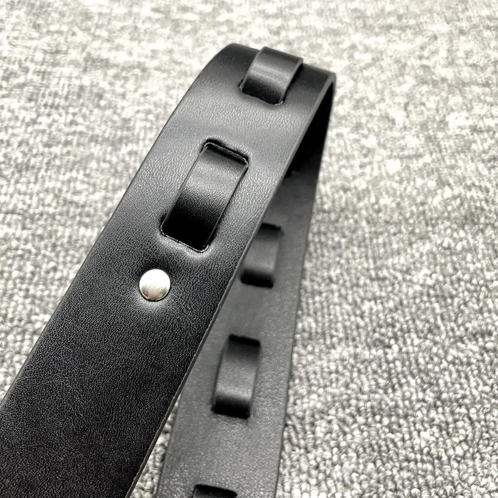 Pin Buckle Carabiner Buckle Belt Retro Casual D Shape Letter Hook Belt Adjustable Luxury Design Punk Waistband For Women Men