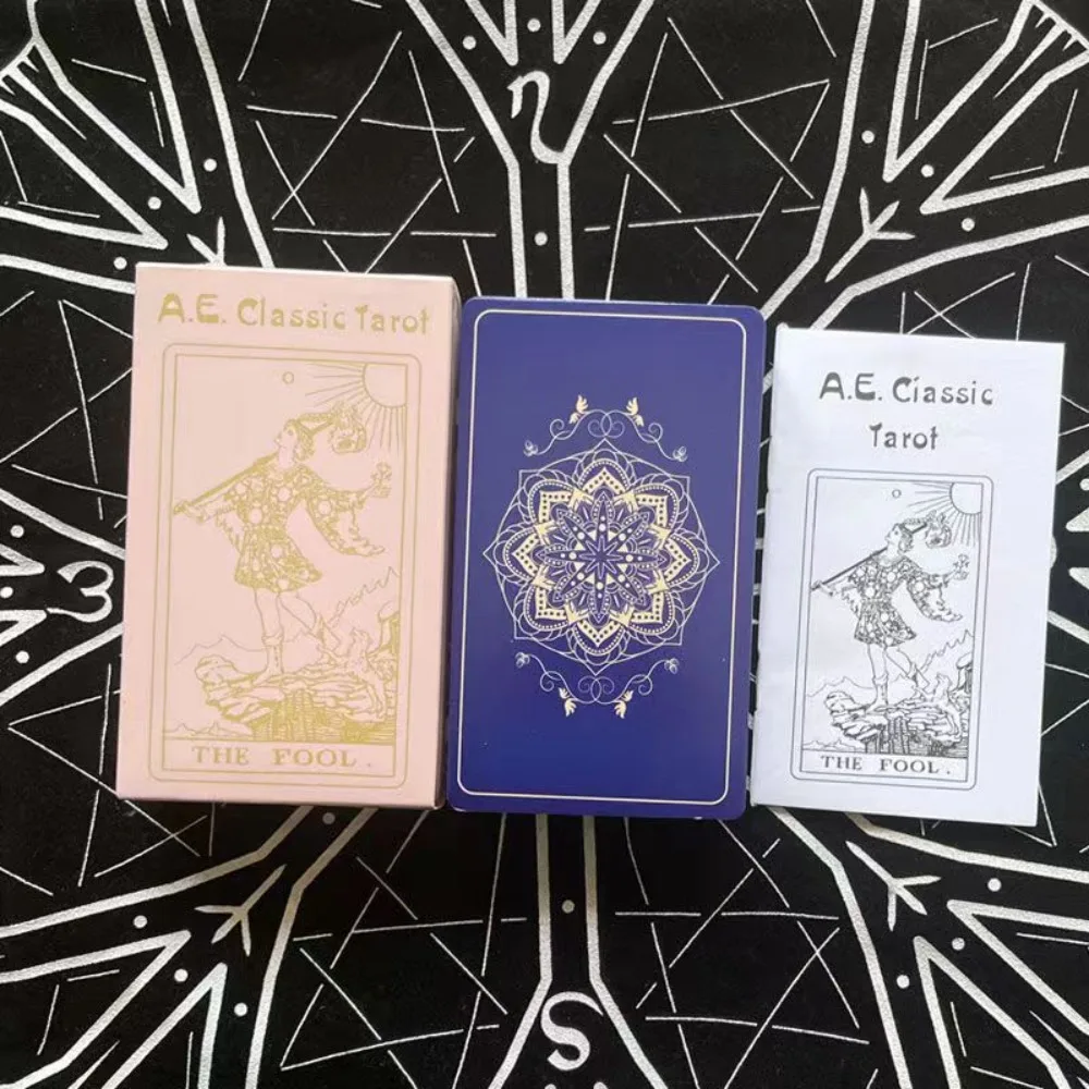 10,3*6cm A.E. Tarot clássico Dec, 78 cartas de tarô para iniciantes com guia