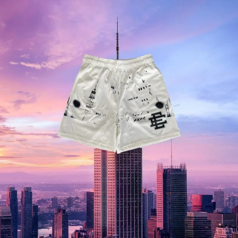 

Summer Men's E-E Shorts Breathable Absorb Sweat Quick-drying Gyms Loose Swimming Beach Shorts Outdoor Sports Leisure Shorts Moto