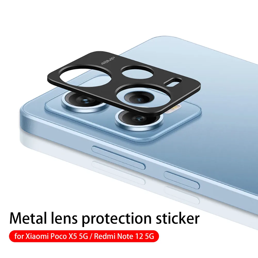 Aluminum Alloy Camera Protector For Xiaomi Redmi Note 12 Pro Plus 5G Redmy Note12 ProPlus 12Pro Back Lens Ring Bumper Cover Film