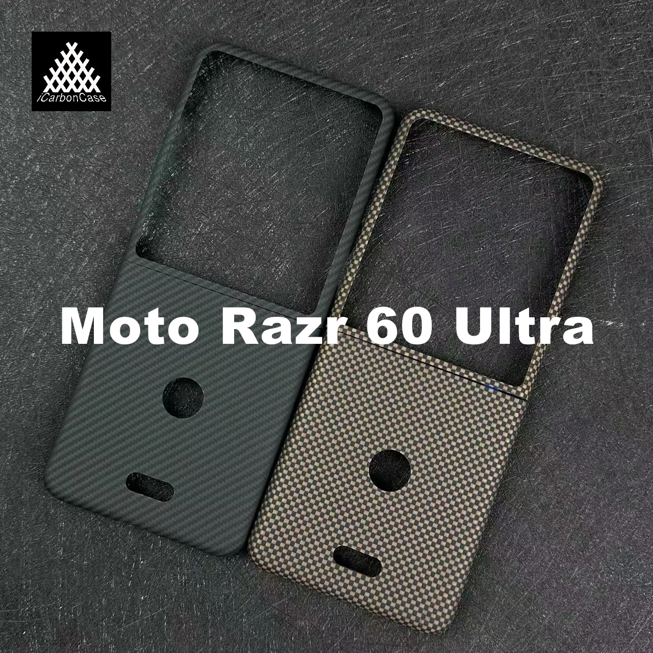 

For Motorola Moto Razr 60 Ultra Real Kevlar Aramid Carbon Fiber Case Super Light Slim Business Foldable Flip Phone Back Cover