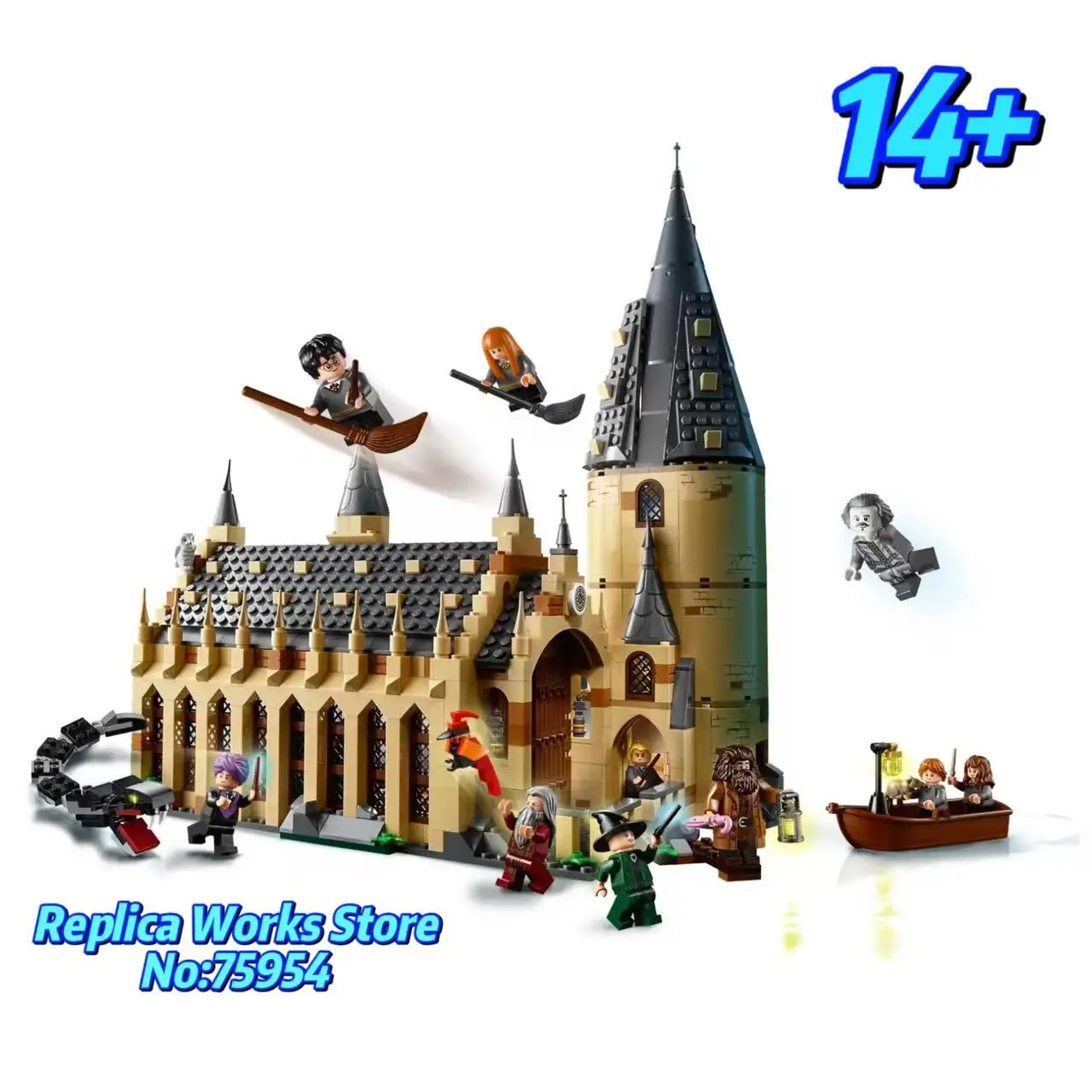 Kit de modèle de construction célèbre château de hall, nouveau produit 75354, cadeau de noël, cadeau d'anniversaire