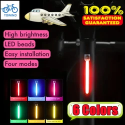 New Bike Rear Light Photon Drop Warning Lamp Waterproof Rechargeable LED Bicycle Taillight MTB Road Bike Cycling Light 6 Colors