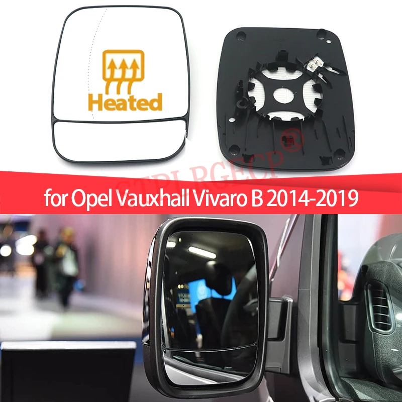 

Left or Right Door Side Wing Mirror Glass Power Heated Rear View Replacement for Opel Vauxhall Vivaro B 2014-2019