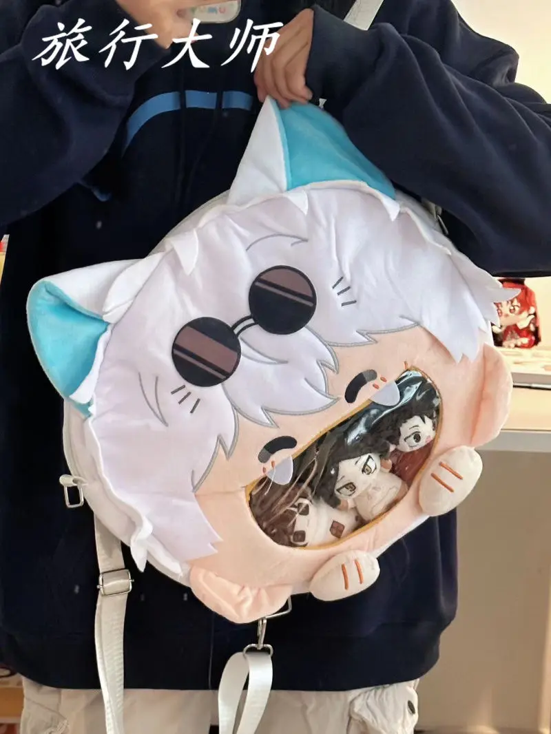 Anime Jujutsu Kaisen Itabag Gojo Satoru Kawaii Ita Bag for Women Backpacks Transparent Pocket Backpack Cosplay Cute Bag image 6