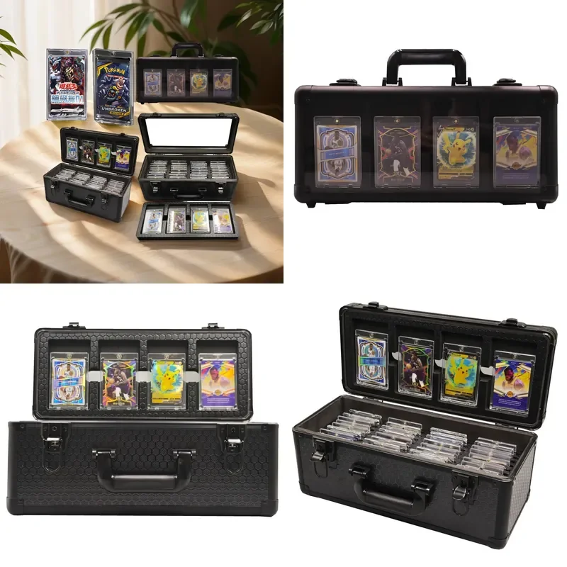 Customizable-Factory Customized Transparent Aluminum Alloy Portable Card Brick Storage Box Multipurpose Portable Toolbox