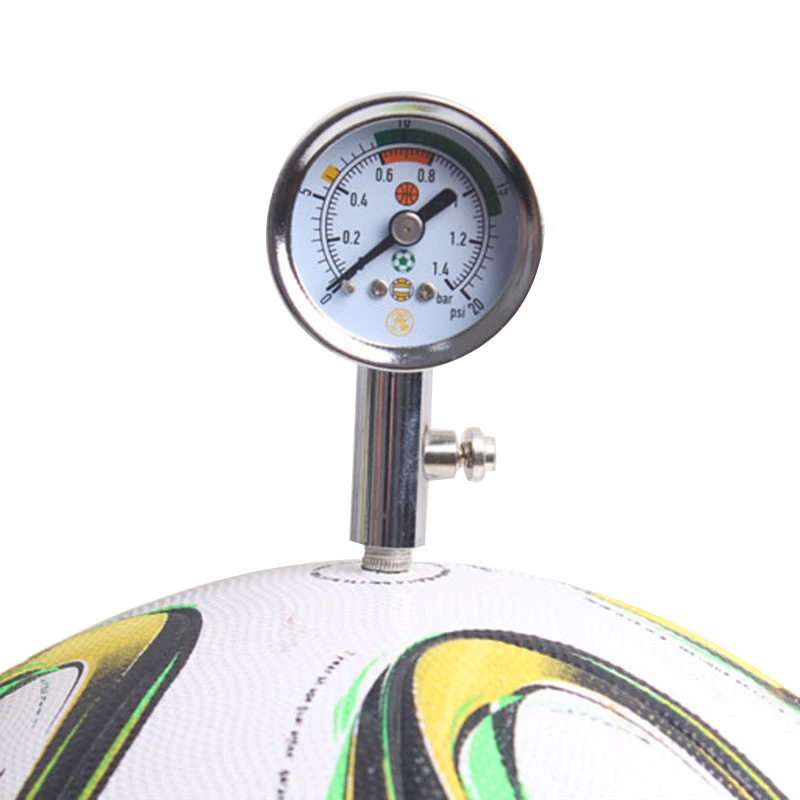 1pc Soccer Ball Pressure Gauge Air Watch Football Volleyball Basketball Barometers