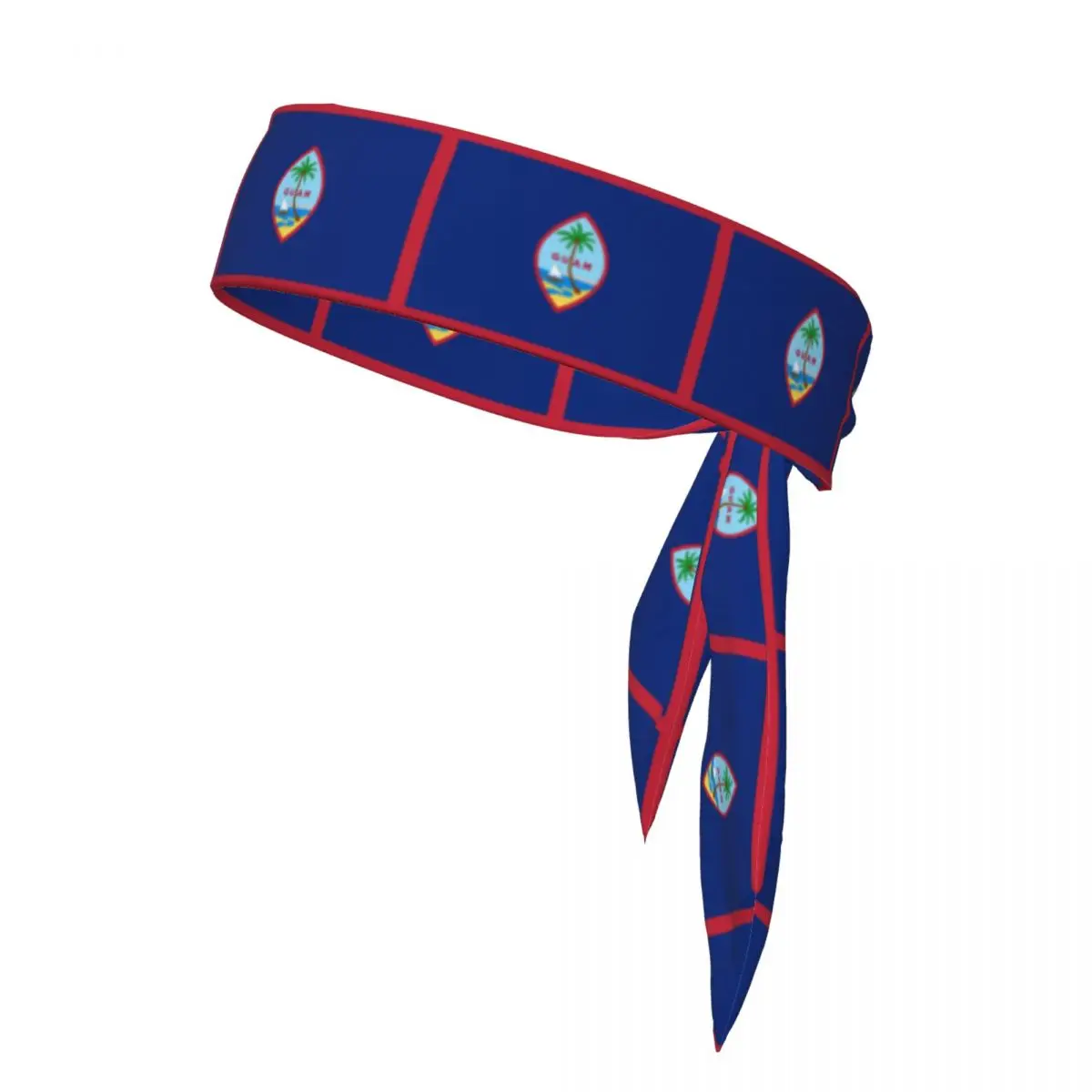 Tie Headbands Flag Of Guam Sports Head Band Athletic Sweatband Bandana Sweat Wicking