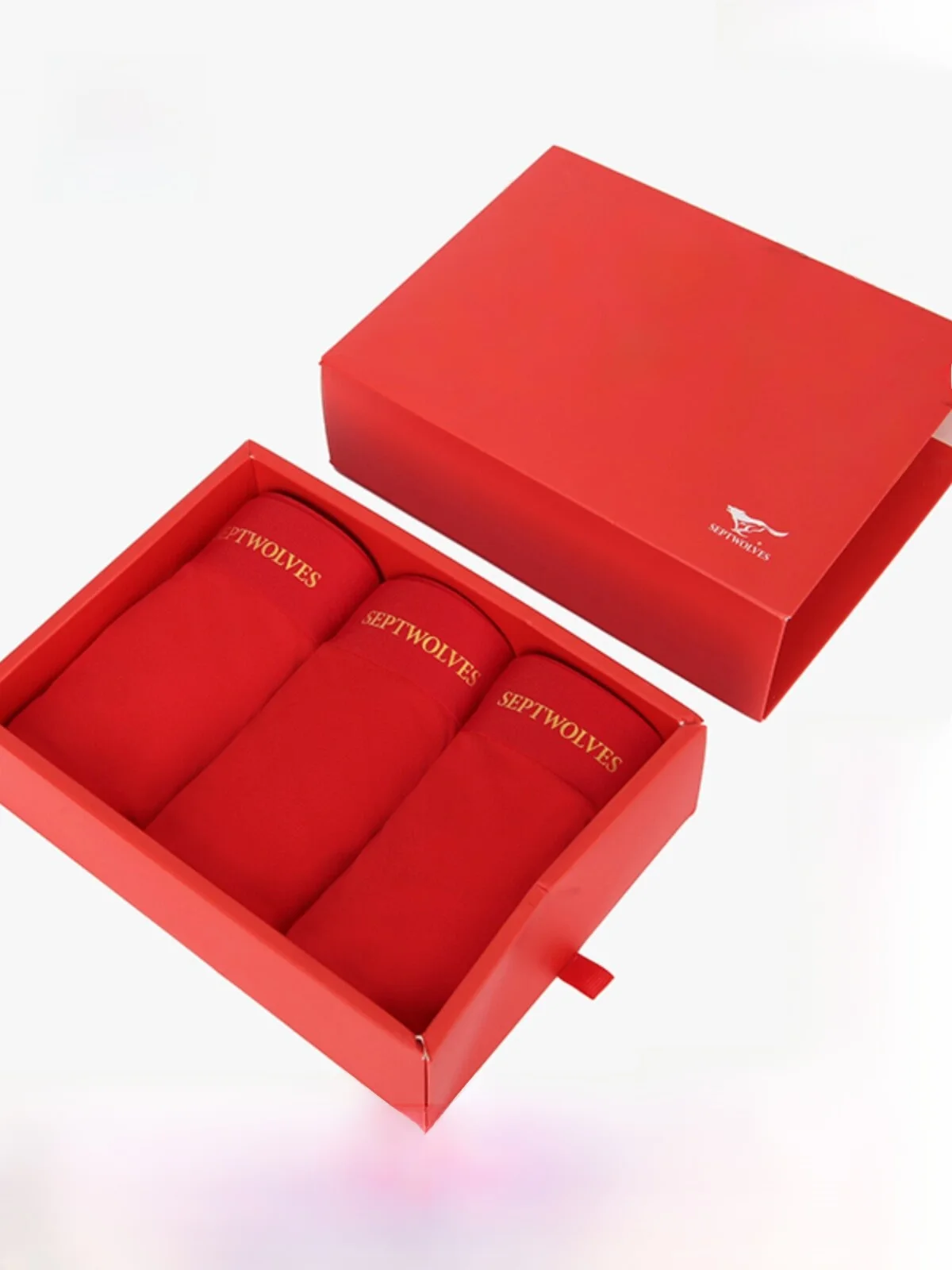 septwolves-men's-modal-underwear-soft-breathable-boxer-shorts-red-seamless-four-corner-pants-three-pack-comfortable-innerwear