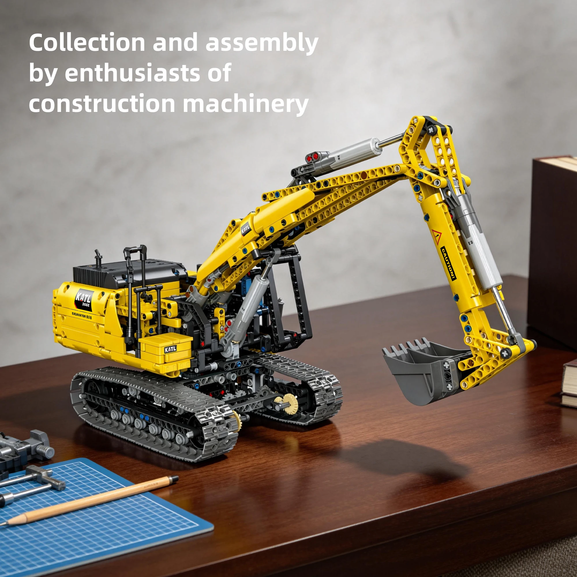 

1:20 RC Excavator Building Blocks Remote Control Construction Vehicle Engineering Machinery STEM Toy Gift for Boys Adults