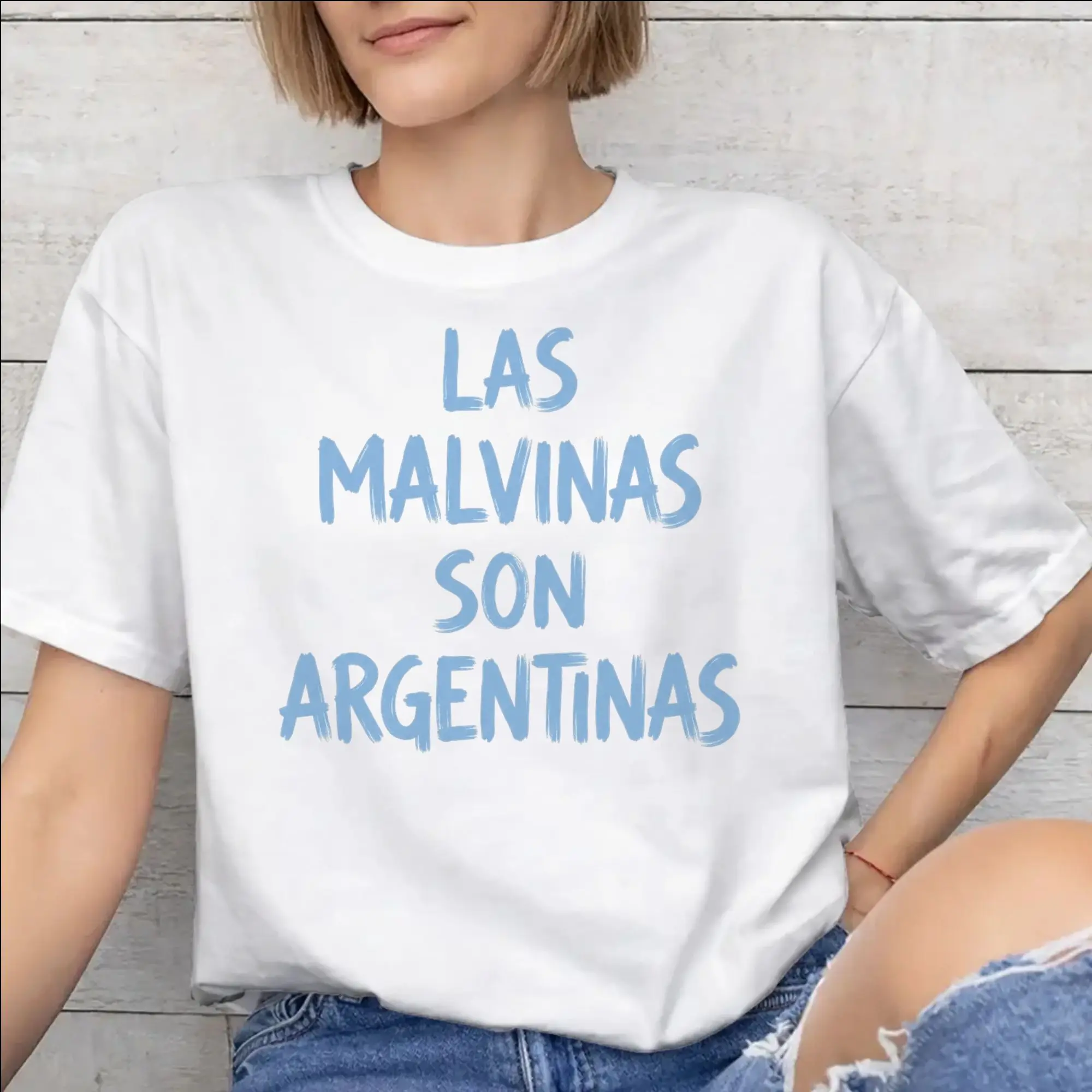 New Arrival Las Malvinas Son Argentinas T Shirt For Unisex  100% Cotton Tee Shirt Short Sleeve Tops