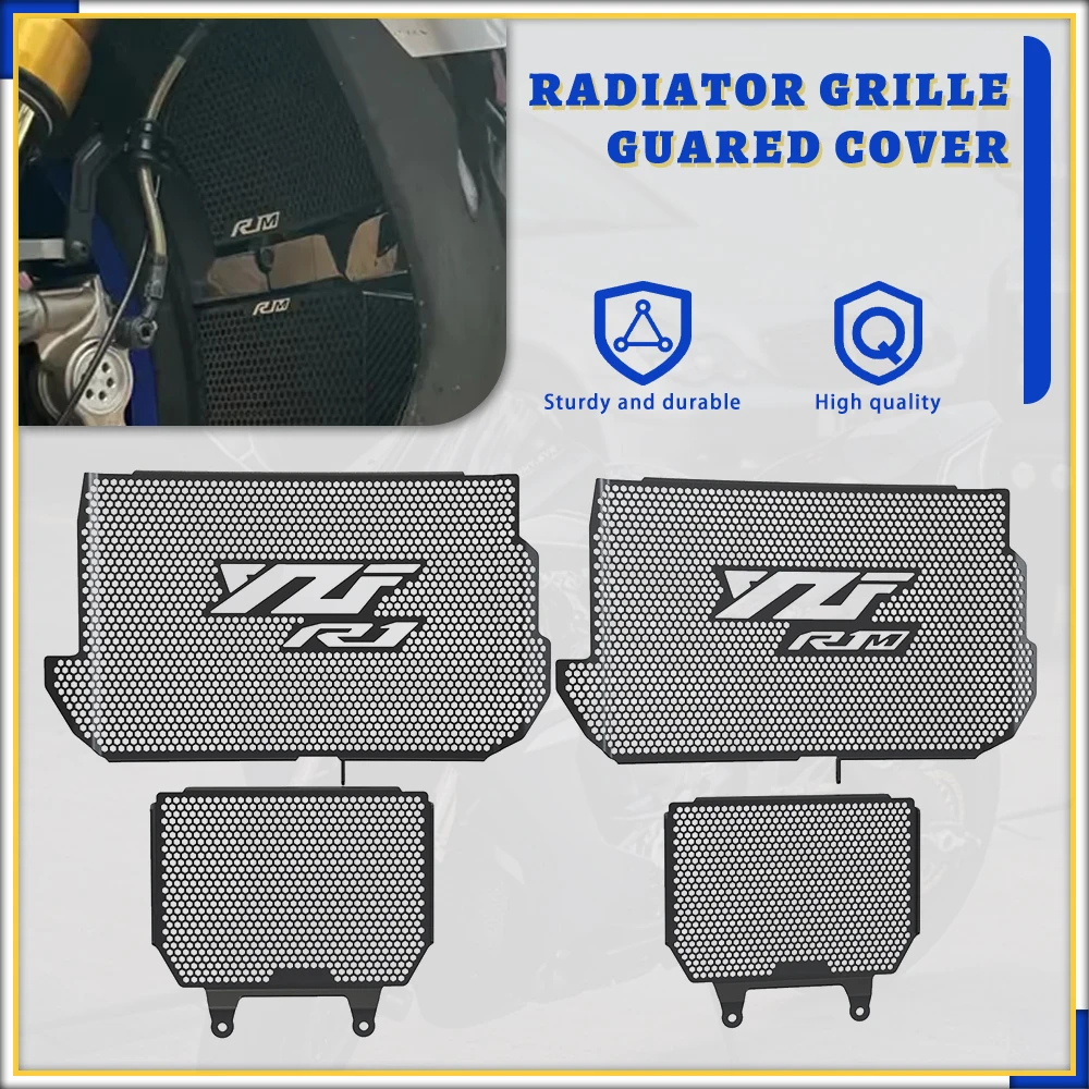 

For Yamaha YZF R1M YZFR1M Radiator Guard Grille Protector Oil 2015-2019 2020 2021 2022 2023 2024 Water Cooler Grill Protector