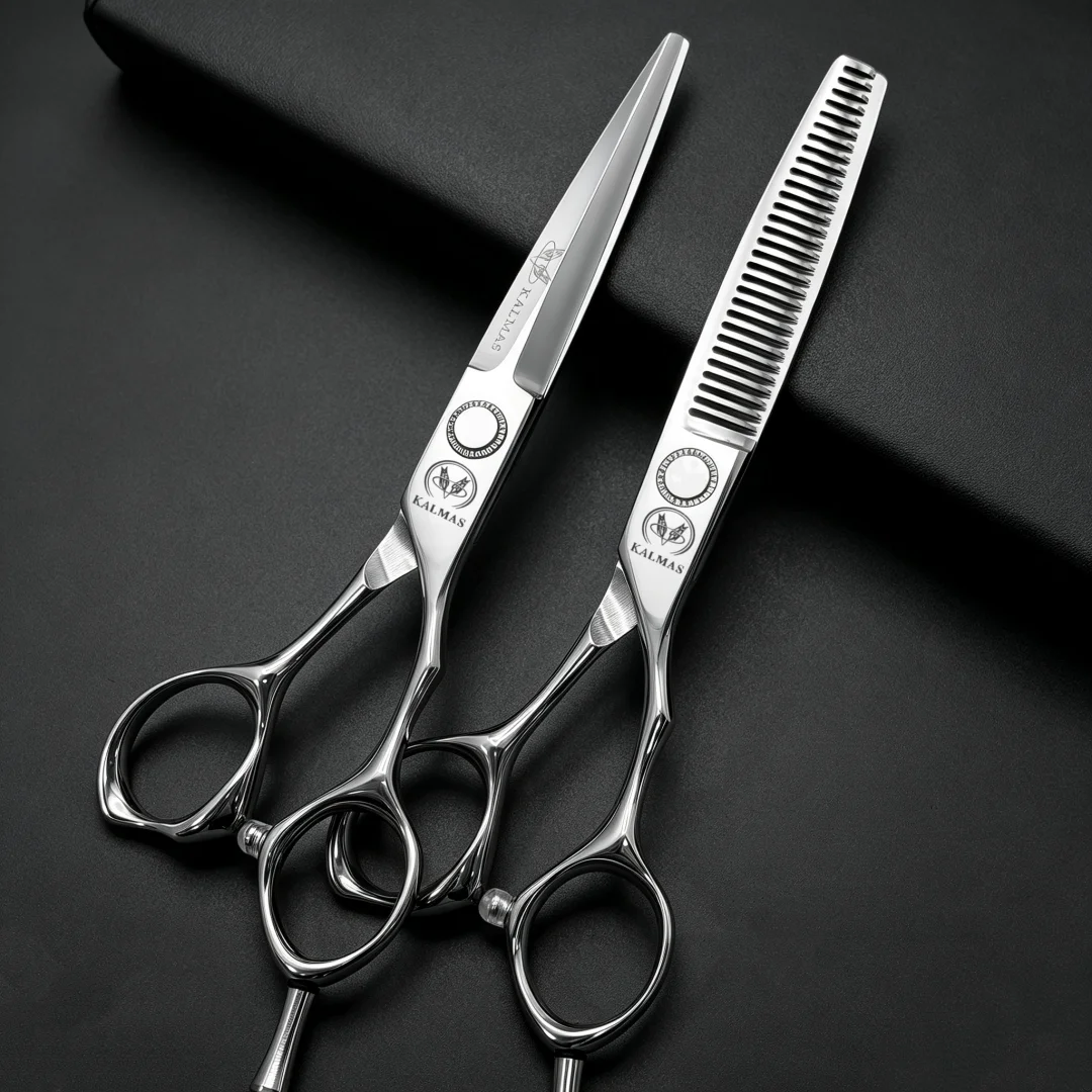 KALMAS 6 Inch Professional Hair Scissors VG10 Steel Barber Salon Hair Cutting Shears for Hairdresser