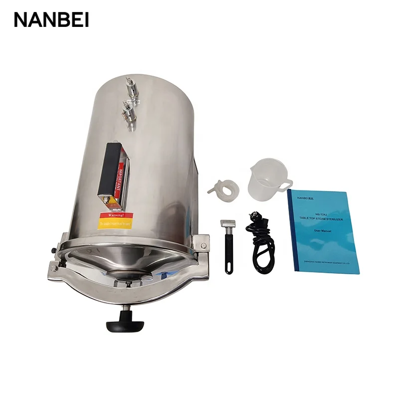 TM-T24J 24L Table Top multi function horizontal cylindrical pressure steam sterilizer autoclave