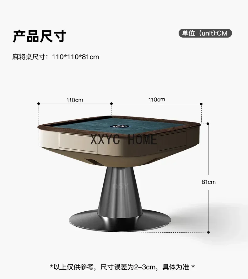 Table Walnut Automatic Electric Mahjong Table Dining Table Household Multi-Functional Solid Wood Mahjong Machine