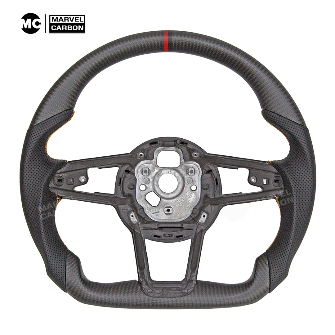 100% Real Carbon Fiber  Steering Wheel Display Compatible for Audi TT