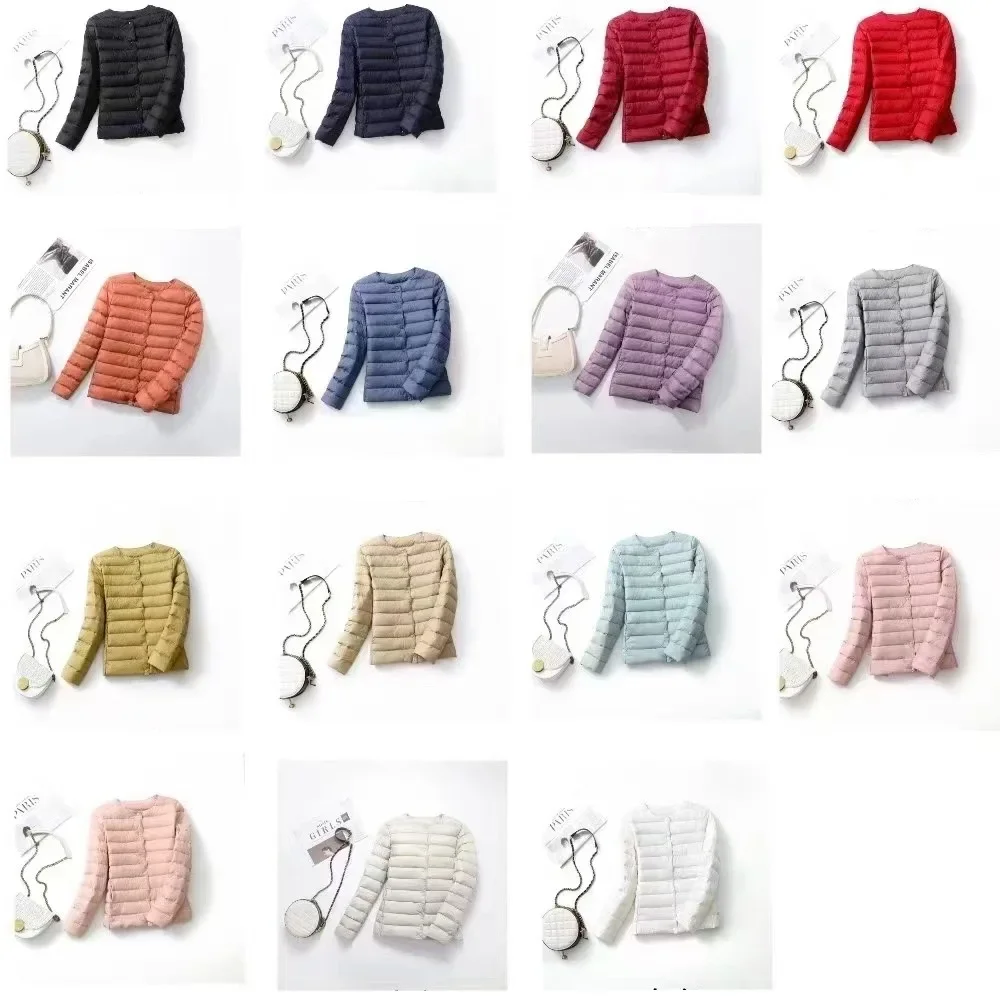 매트 패브릭 초경량 덕다운 여성용 경량 코트 따뜻한 여성용 윈드브레이커 파카 여성용 다운 재킷 플러스 코트