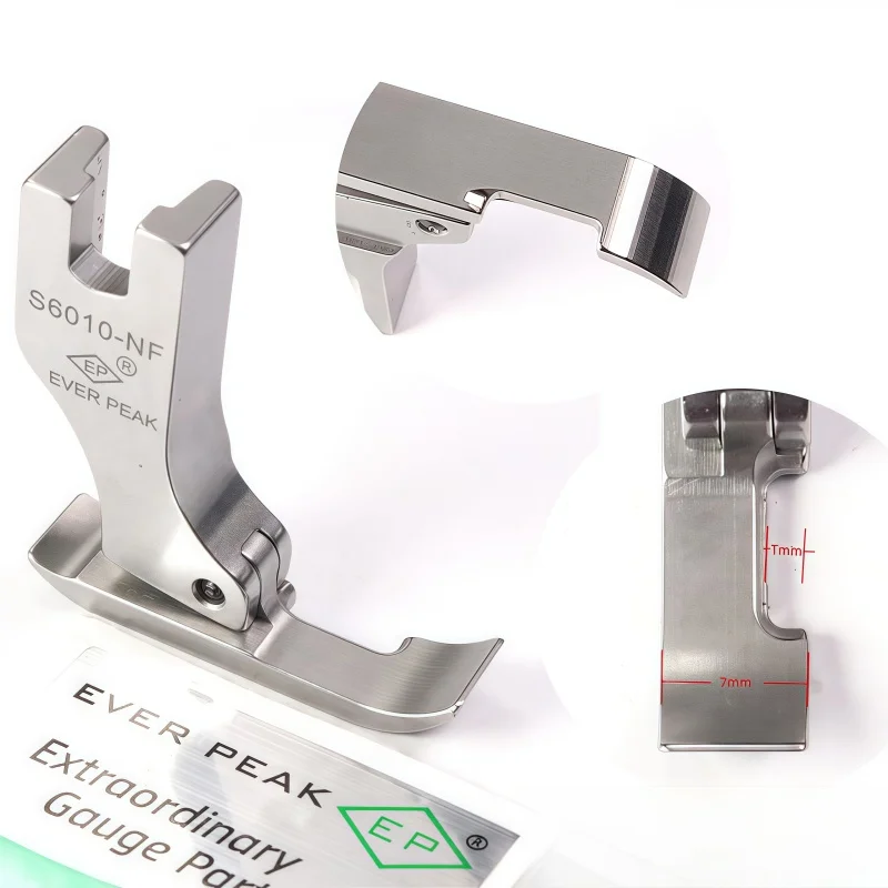 1PCS Ep S6010-Nf Presser Foot Swing Needle Right Unilateral Feet 1mm Total Width 7mm Industrial Sewing Lockstitch Machine