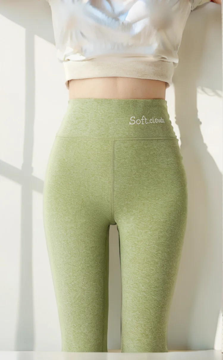 Leggings Women High Waist Seamless Knitted Fitness Pants Push Up Tight Peach Buttocks Yoga Super Soft Flare Tummy Control Couple