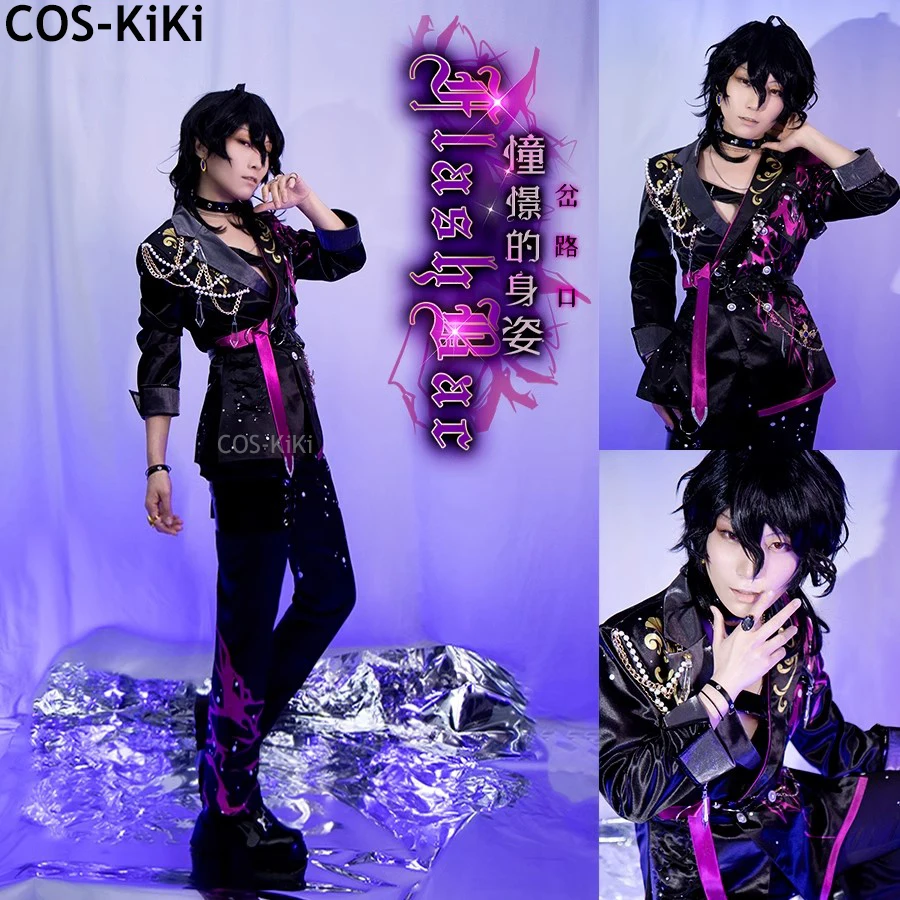 COS-KiKi Ensemble Stars UNDEAD Sakuma Rei/Hakaze Kaoru/Ogami Koga/Otogari Adonis Game Suit Cosplay Costume Halloween Outfit