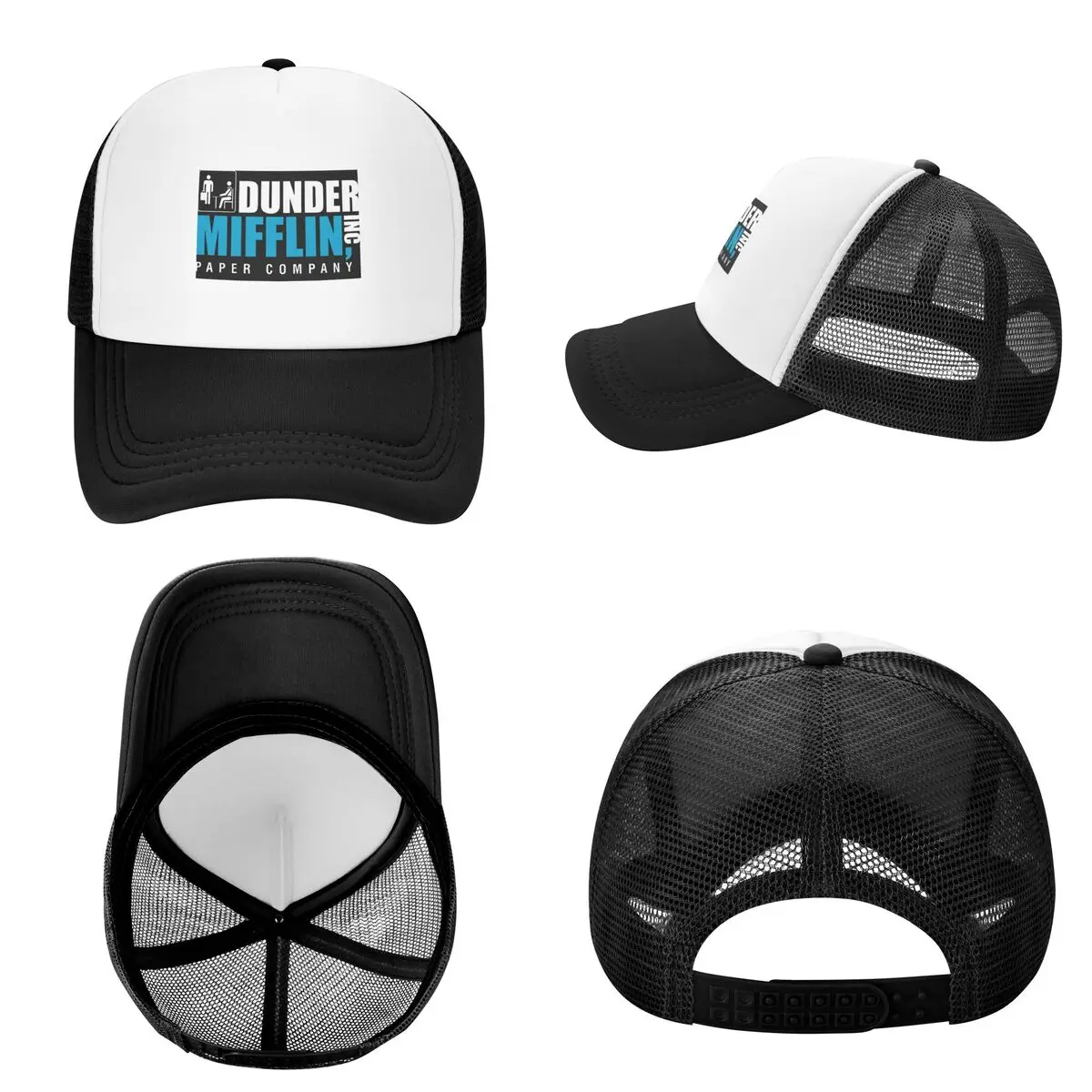 Dunder Mifflin Paper Company Essential Cap Casual Mesh Baseball Caps Adjustable Hat Hip Hop Summer Unisex Baseball Hats