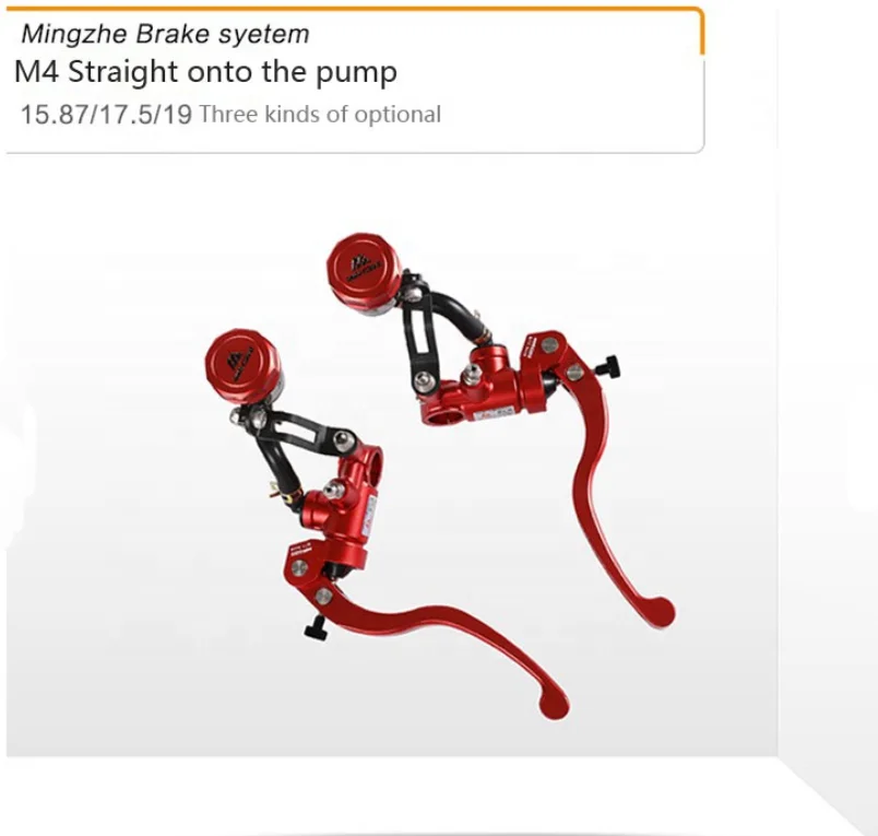 2023 New design Red Motorcycle Master Cylinder Adjustable Clutch Lever Brake Pump