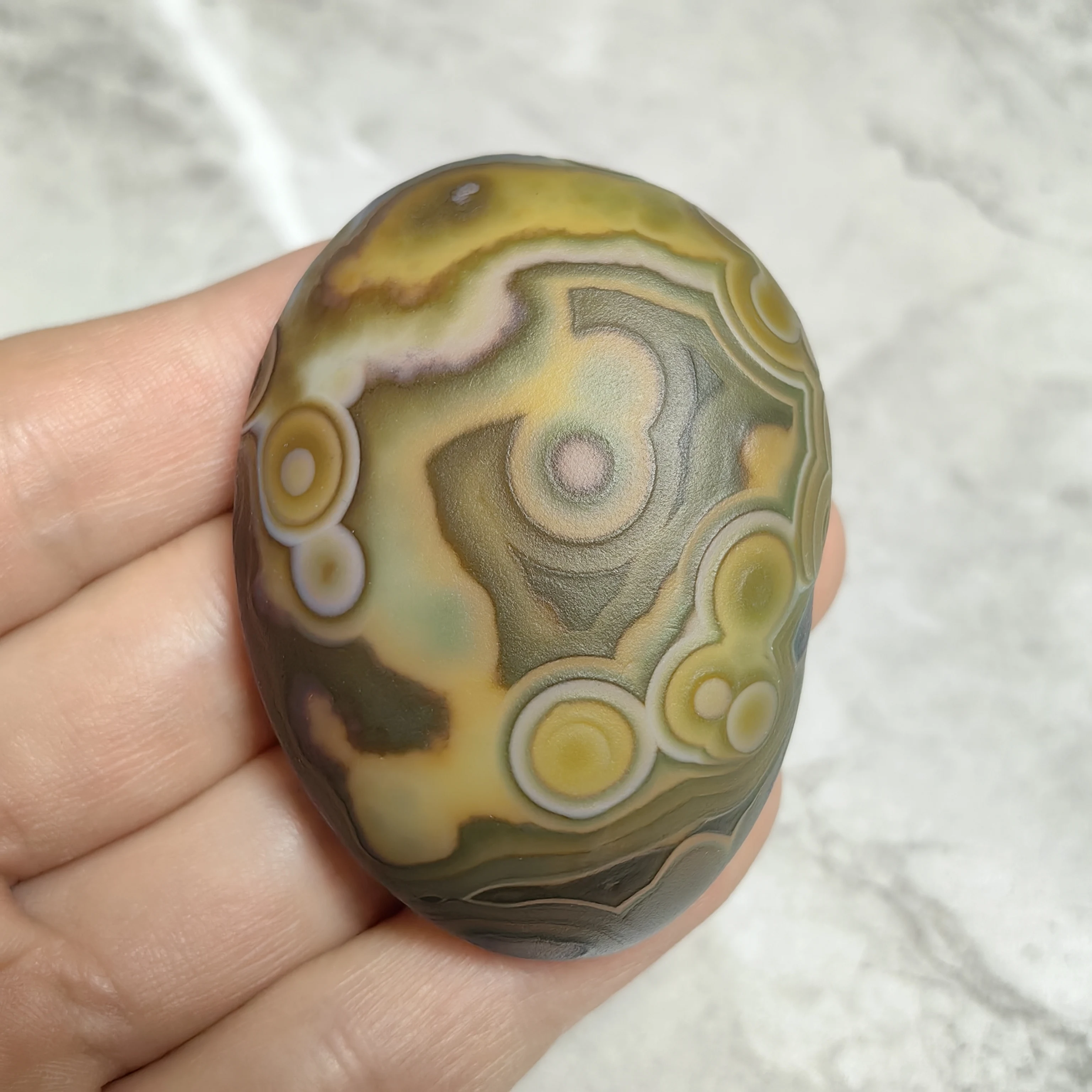 Unique Texture Eye Stone Gobi Agate for DIY Jewelry Making. Artistic Conception Ornament for Crystal Chakra Reiki Display