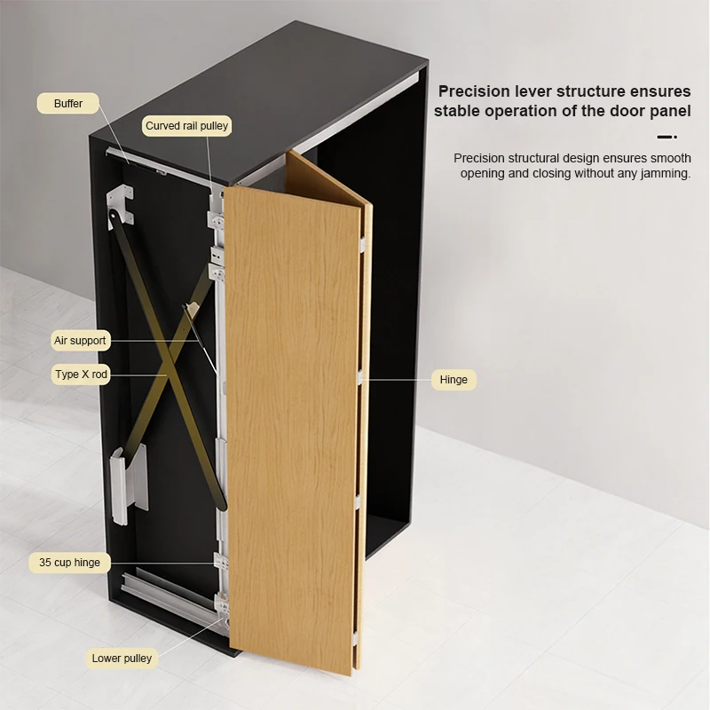 

Kitchen Cabinet Pocket Door Slide System with Hardware Included - Complete Set for Smooth Sliding Doors