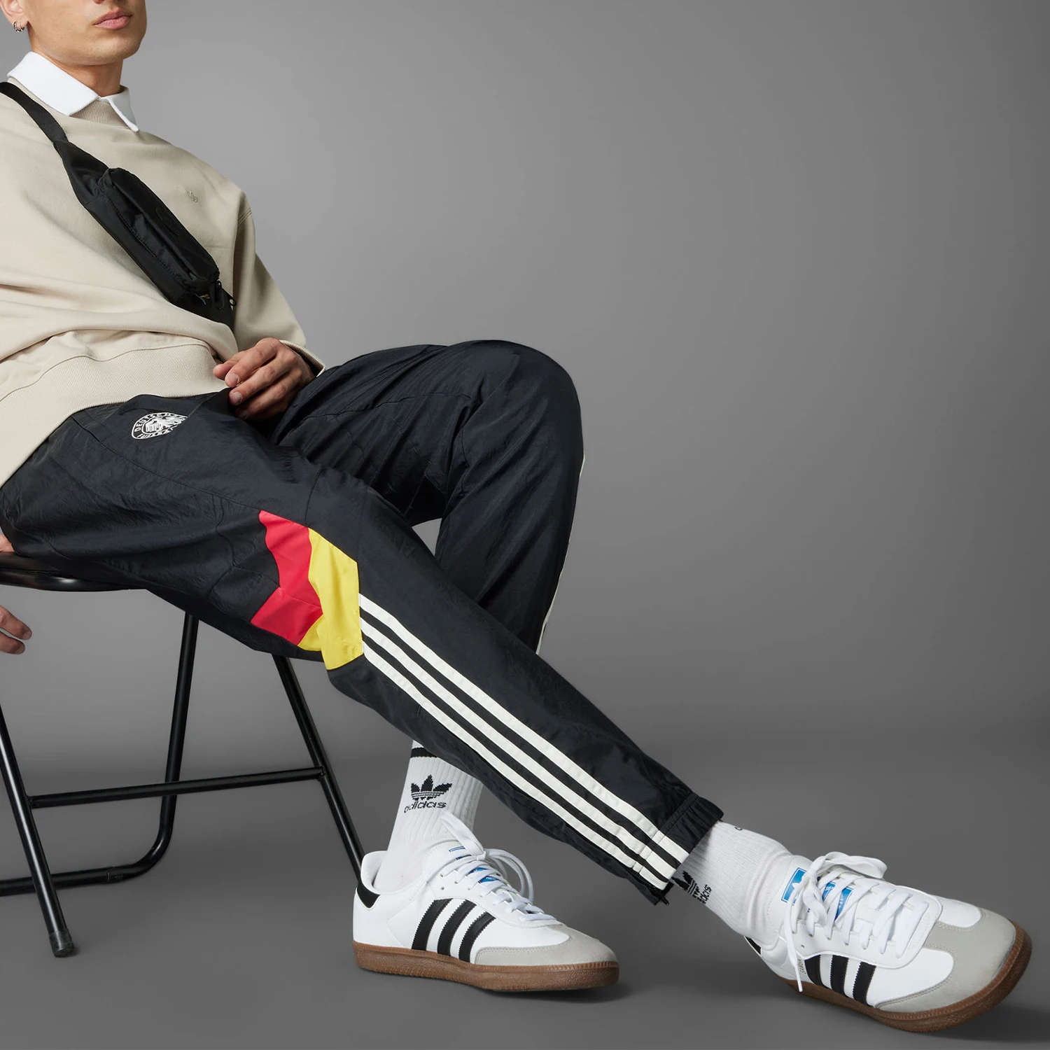 Adidas Originals Men's German Team Football Sports Long Pants IY7051