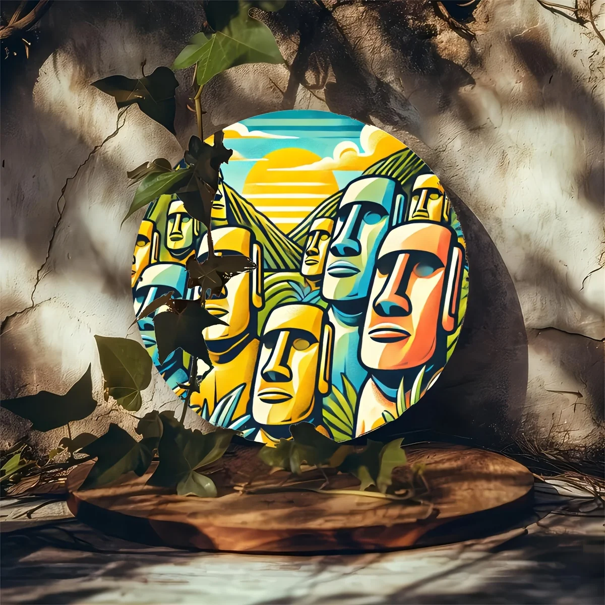 Rustic Moai Statue … - image