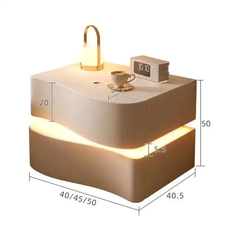 Mid Luxury Cheap Trendymesitas Minimalistaesthetic Nordic Bedside Table Night Century Table De Noche Modern Home Furniture