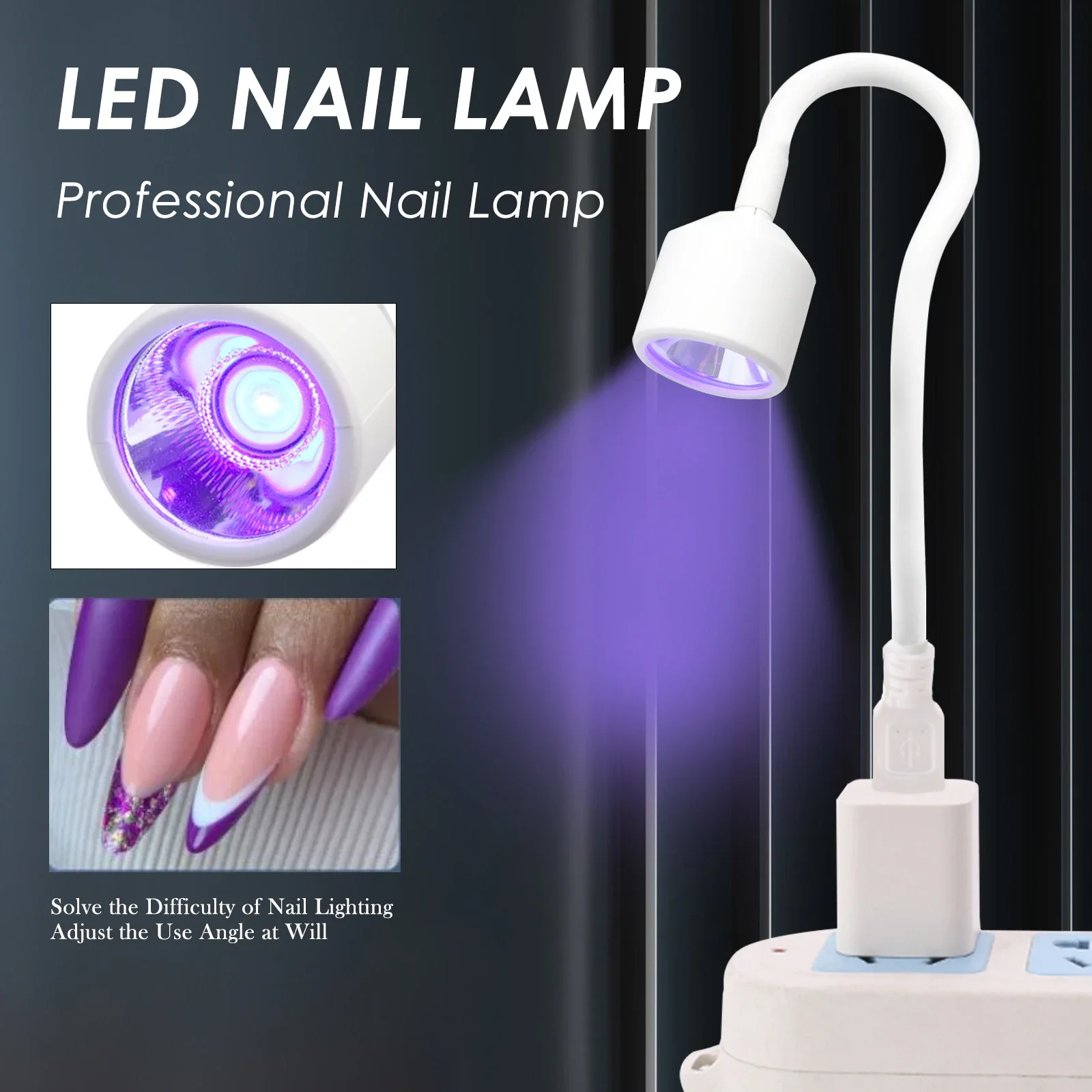 Mini Nail Dryer Uv Led Nail Lamp Foldable Curing Lights Desk Lamp For Nail Gel Polish Quick Dry USB Nail Art Dryer Manicure Tool