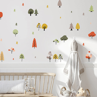 Creative forest stickers kids room living room decoration self adhesive wall art decal